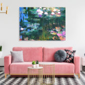 Claude Monet - Waterlelies (1917) Canvas Afdruk (Insitu (Woonkamer))