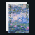 Claude Monet - Waterlelies 1919 Feestdagenkaart<br><div class="desc">Claude Monet - Waterlelies 1919. Het beroemde kunst schilderen.</div>