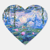Claude Monet - Waterlelies, 1919, Hart Sticker (Voorkant)