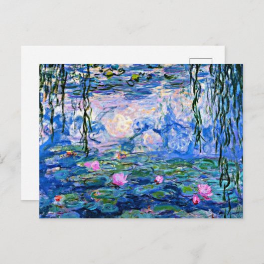 Claude Monet - Waterlelies, 1919, kaart (Voorkant / Achterkant)