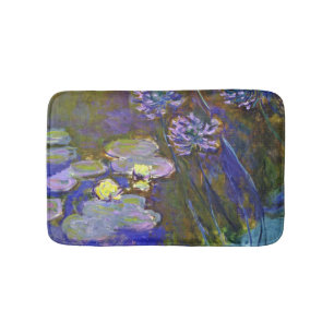 Claude Monet Waterlelies Agapanthus Badmat
