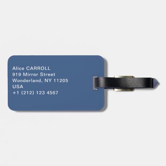 Claude Monet - Waterlelies, Avondeffect Bagagelabel (Achterkant horizontaal)