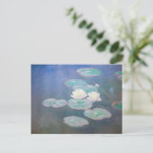 Claude Monet - Waterlelies, Avondeffect Briefkaart (Staand voorkant)
