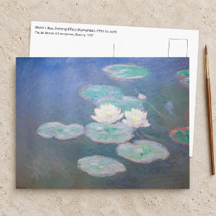 Claude Monet - Waterlelies, Avondeffect Briefkaart