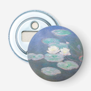 Claude Monet - Waterlelies, Avondeffect Button Flesopener