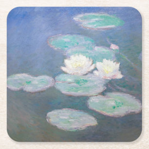 Claude Monet - Waterlelies, Avondeffect Kartonnen Onderzetters