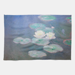 Claude Monet - Waterlelies, Avondeffect Theedoek