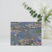 Claude Monet Waterlelies Briefkaart (Staand voorkant)