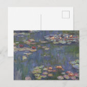 Claude Monet Waterlelies Briefkaart (Voorkant / Achterkant)