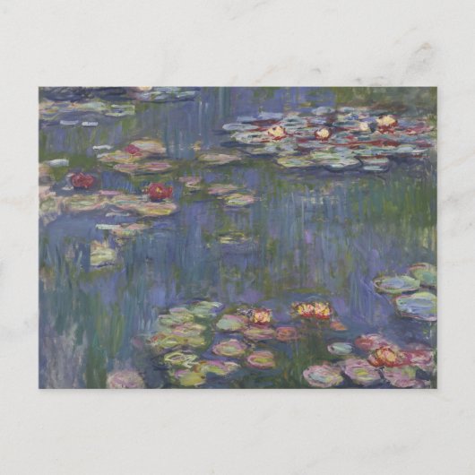 Claude Monet Waterlelies Briefkaart (Voorkant)