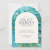 Claude Monet Waterlelies Bruiloft Kaart (Voorkant)