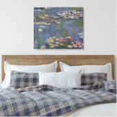 Claude Monet Waterlelies Canvas Afdruk (Insitu (Slaapkamer))