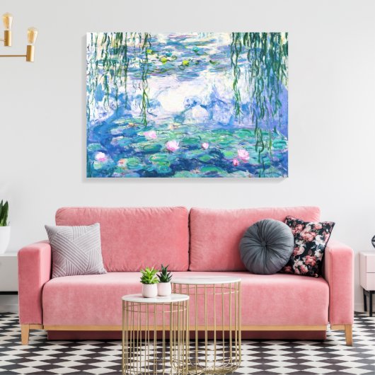 CLAUDE MONET-waterlelies Canvas Afdruk (Insitu (Woonkamer))