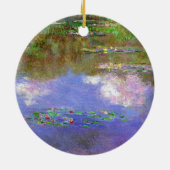 Claude Monet - Waterlelies, De Wolken, Keramisch Ornament (Achterkant)