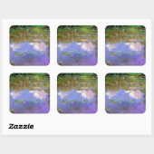 Claude Monet - Waterlelies, De Wolken, Vierkante Sticker (Vel)