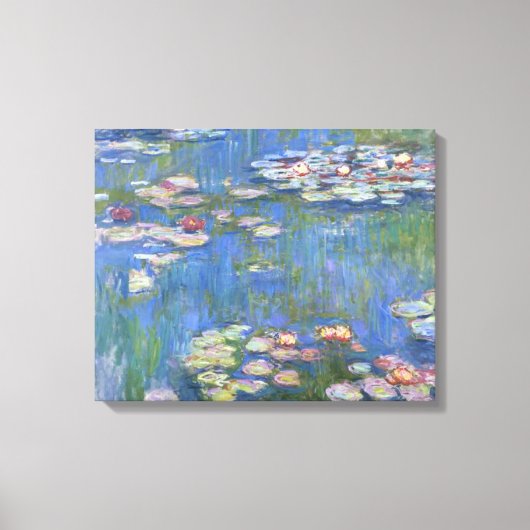 Claude Monet Waterlelies - Digitaal verbeterd Canvas Afdruk (Voorkant)