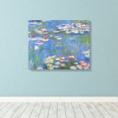 Claude Monet Waterlelies - Digitaal verbeterd Canvas Afdruk (Insitu (Houten vloer))