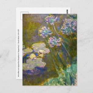 Claude Monet - Waterlelies en Agapanthus Briefkaart