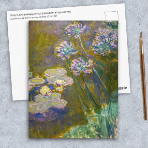 Claude Monet - Waterlelies en Agapanthus Briefkaart