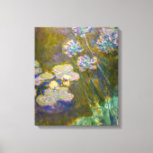 Claude Monet - Waterlelies en Agapanthus Canvas Afdruk (Voorkant)