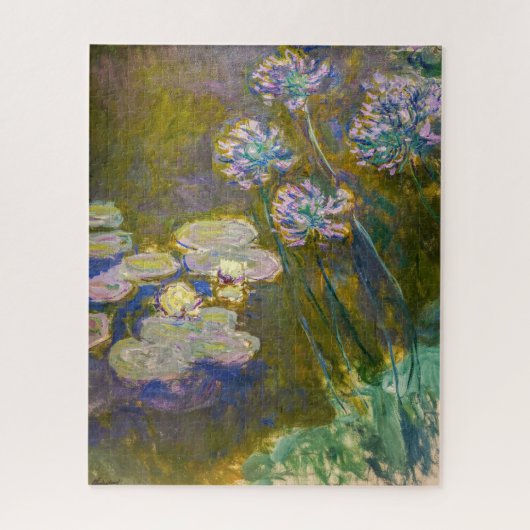 Claude Monet - Waterlelies en Agapanthus Legpuzzel (Verticaal)