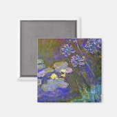 Claude Monet Waterlelies en Agapanthus Magneet (Voorkant / Achterkant)