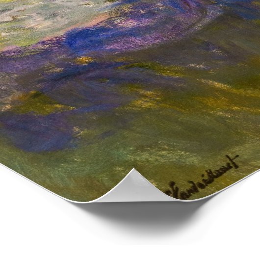 Claude Monet - Waterlelies en Agapanthus Poster (Hoek)