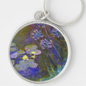 Claude Monet Waterlelies en Agapanthus Sleutelhanger (Voorkant)
