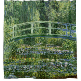 Claude Monet, Waterlelies en de Japanse Brug Douchegordijn