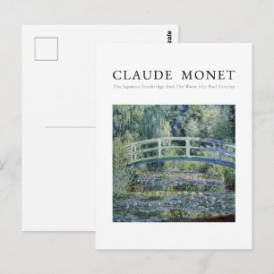 Claude Monet, waterlelies en Japanse Brug  Briefkaart