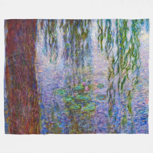 Claude Monet - Waterlelies Fleece Deken (Voorkant (Horizontaal))