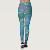 Claude Monet. Waterlelies. Frans impressionisme Leggings (Achterkant)