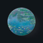 Claude Monet. Waterlelies. Frans impressionisme Ronde Button 3,2 Cm<br><div class="desc">Claude Monet "Water Lilies" button.</div>