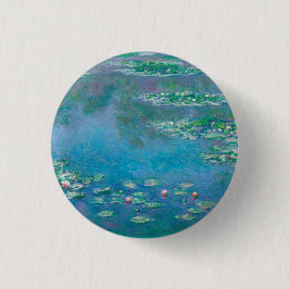 Claude Monet. Waterlelies. Frans impressionisme Ronde Button 3,2 Cm