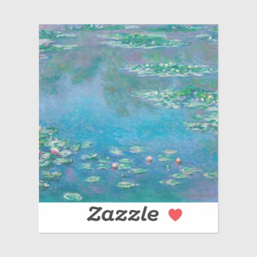 Claude Monet. Waterlelies. Frans impressionisme Sticker (Vel)
