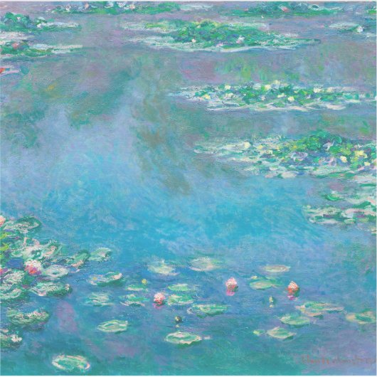 Claude Monet. Waterlelies. Frans impressionisme Sticker (Voorkant)