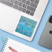 Claude Monet. Waterlelies. Frans impressionisme Sticker (Laptop met iPhone)