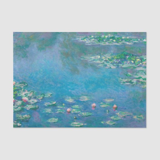 Claude Monet. Waterlelies. Frans impressionisme Tissuepapier (Voorkant)