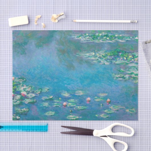 Claude Monet. Waterlelies. Frans impressionisme Tissuepapier (Craft)