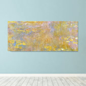 Claude Monet - Waterlelies (geel Nirvana) Canvas Afdruk (Insitu (Houten vloer))