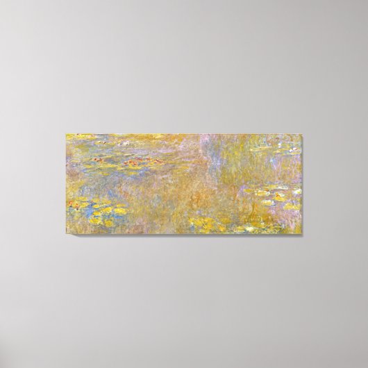 Claude Monet - Waterlelies (geel Nirvana) Canvas Afdruk (Voorkant)