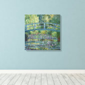 Claude Monet - Waterlelies, Groene Harmonie Canvas Afdruk (Insitu (Houten vloer))