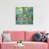 Claude Monet - Waterlelies, Groene Harmonie Canvas Afdruk (Insitu (Woonkamer))
