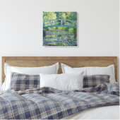 Claude Monet - Waterlelies, Groene Harmonie Canvas Afdruk (Insitu (Slaapkamer))
