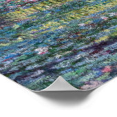 Claude Monet - Waterlelies, Groene Harmonie Poster (Hoek)
