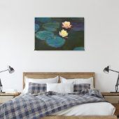 Claude Monet Waterlelies Impressionistisch oliever Canvas Afdruk (Insitu (Slaapkamer))