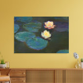 Claude Monet Waterlelies Impressionistisch oliever Canvas Afdruk (Insitu (Woonkamer))