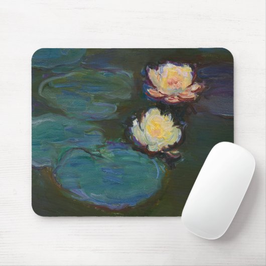 Claude Monet Waterlelies Impressionistisch oliever Muismat (Met muis)