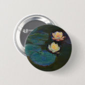 Claude Monet Waterlelies Impressionistisch oliever Ronde Button 5,7 Cm (Voorkant /achterkant)