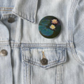 Claude Monet Waterlelies Impressionistisch oliever Ronde Button 5,7 Cm (In situ)